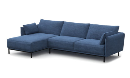 Ecksofa ELVIS links blau