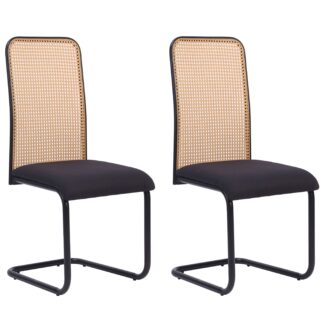 Esszimmerstuhl BORIS 2er Set schwarz