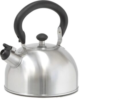 Wasserkessel chrom Clasica 2,5 l Kaffeemaschine mit pfeifendem Signalton und großem Fassungsvermögen von 2,50 Litern