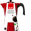 Espressokocher rot Bahia 600 ml Espressokocher für 12 Tassen, in rot, klassisches Design