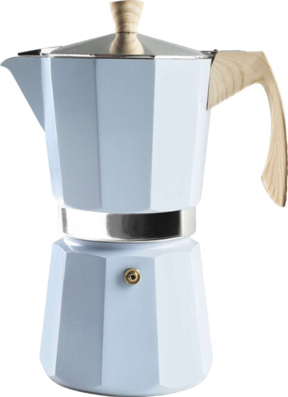 Espressokocher blau Toscana 300 ml Klassische Espressokocher für 6 Tassen