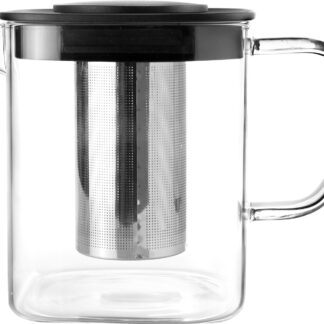 Teekessel Glas mit Filter 1 Liter Ideal zum Aufbrühen von Tee und Kaffee