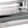 Auflaufform Edelstahl Bistrot 48 x 34 x 7 cm Perfekt zum Servieren von Speisen auf Tischen