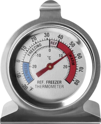 Thermometer für den Kühlschrank/Tiefkühler 7x7cm Misst Temperaturen im Kühlschrank oder Gefrierschrank