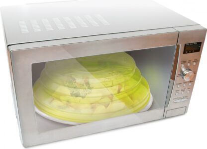 Faltbarer Mikrowellenabdeckung 25,5 cm Praktischer Spritzschutz für die Mikrowelle, - Image 3