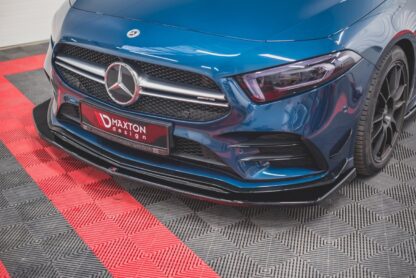 MERCEDES A35 AMG - MAXTON FRONTLIPPE SPOILER (SCHWARZ GLANZ) V.3 - Image 7