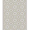 Outdoor Teppich KALUA 180 x 120 cm beige/weiss