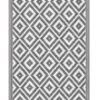 Teppich KALUA 240 x 150 cm grau/weiss