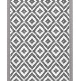 Teppich KALUA 240 x 150 cm grau/weiss