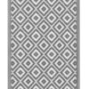 Teppich KALUA 270 x 180 cm grau/weiss