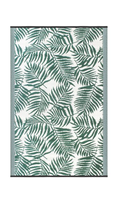 Outdoor Teppich TROPIC 270 x 180 cm grün/weiss