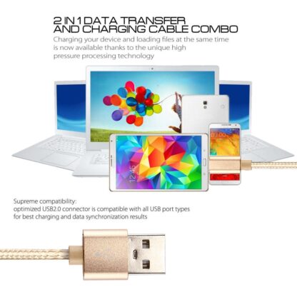 Schnell Ladekabel Typ C USB Gold 3m - Image 6