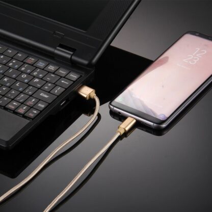 Schnell Ladekabel Typ C USB Gold 3m - Image 7
