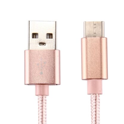 USB TypC Schnell  Ladekabel Sync Kabel rosegold 1m - Image 3