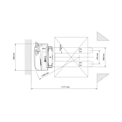 Elektrischer Hubstapler 1.5T / 3.0m - Image 4