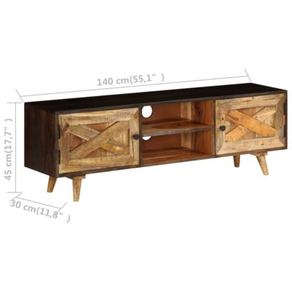 TV-Schrank Massivholz Mango 140x30x45 cm - Image 8