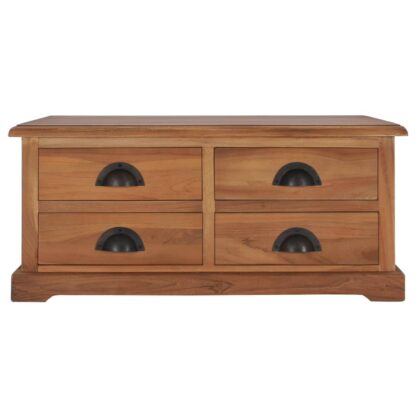 Couchtisch 68 x 68 x 30 cm Teak Massivholz - Image 2
