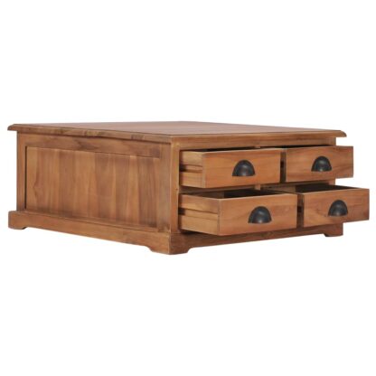 Couchtisch 68 x 68 x 30 cm Teak Massivholz - Image 3