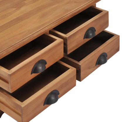 Couchtisch 68 x 68 x 30 cm Teak Massivholz - Image 4