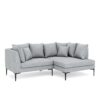 Ecksofa JOEY rechts hellgrau