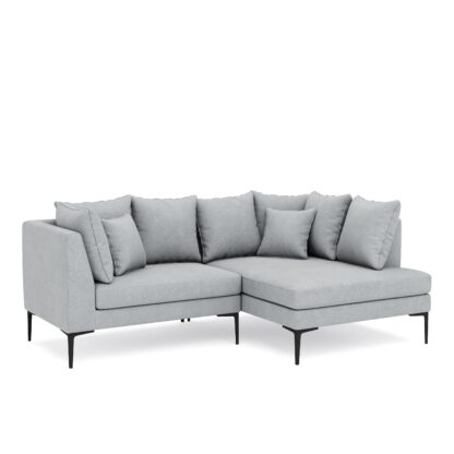 Ecksofa JOEY rechts hellgrau