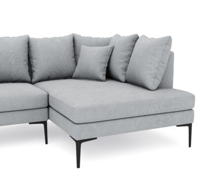 Ecksofa JOEY rechts hellgrau - Image 5