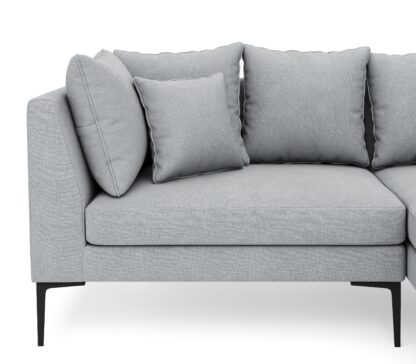 Ecksofa JOEY rechts hellgrau - Image 6