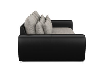 Sofa Leder SAM grau/schwarz - Image 3