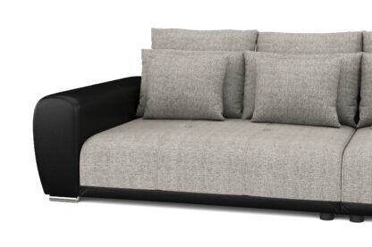 Sofa Leder SAM grau/schwarz - Image 5