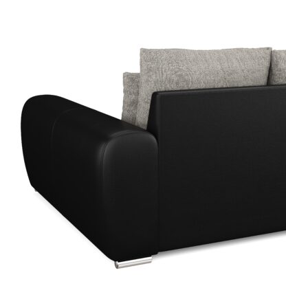 Sofa Leder SAM grau/schwarz - Image 6