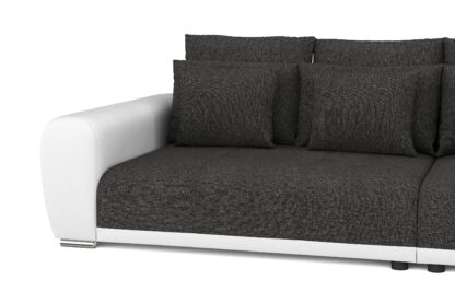 Sofa Leder SAM anthrazit/weiss - Image 5