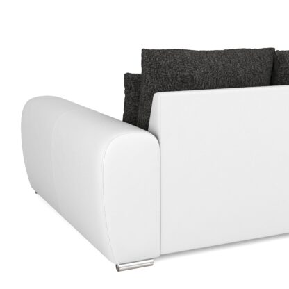 Sofa Leder SAM anthrazit/weiss - Image 6