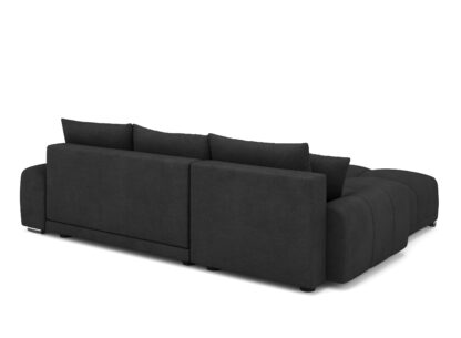 Ecksofa mit Schlaffunktion TRAVIS links schwarz - Image 5