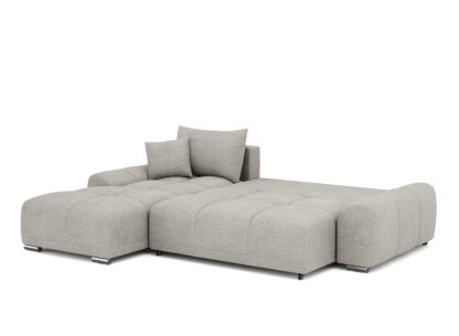 Ecksofa mit Schlaffunktion TRAVIS links grau - Image 3