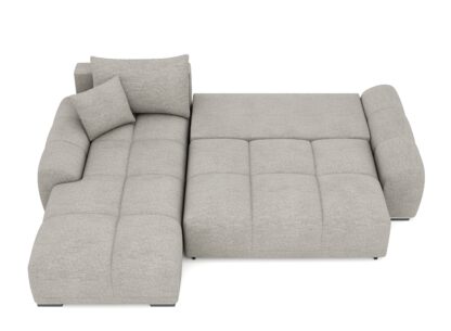 Ecksofa mit Schlaffunktion TRAVIS links grau - Image 4