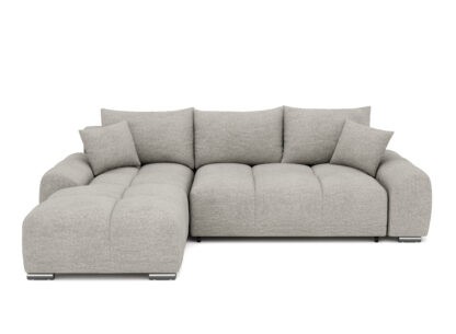 Ecksofa mit Schlaffunktion TRAVIS links grau - Image 2