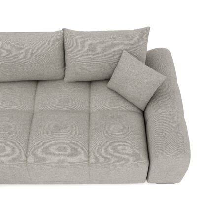 Ecksofa mit Schlaffunktion TRAVIS links grau - Image 7