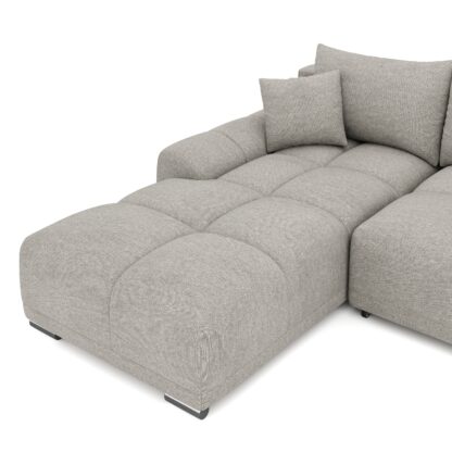 Ecksofa mit Schlaffunktion TRAVIS links grau - Image 8