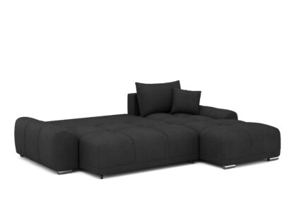 Ecksofa mit Schlaffunktion TRAVIS rechts schwarz - Image 3