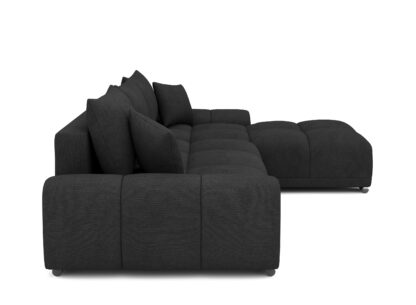 Ecksofa mit Schlaffunktion TRAVIS rechts schwarz - Image 6