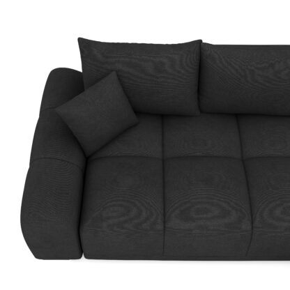 Ecksofa mit Schlaffunktion TRAVIS rechts schwarz - Image 7