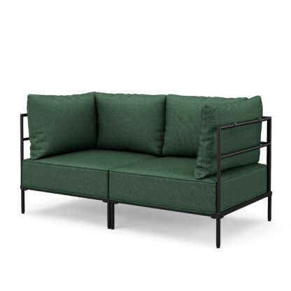Sofa ETHAN 2-Sitzer dunkelgrün - Image 2