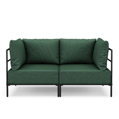 Sofa ETHAN 2-Sitzer dunkelgrün - Image 3