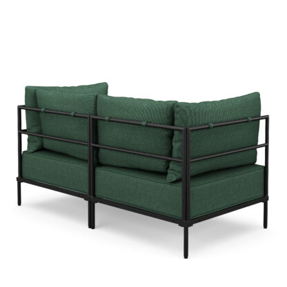 Sofa ETHAN 2-Sitzer dunkelgrün - Image 4