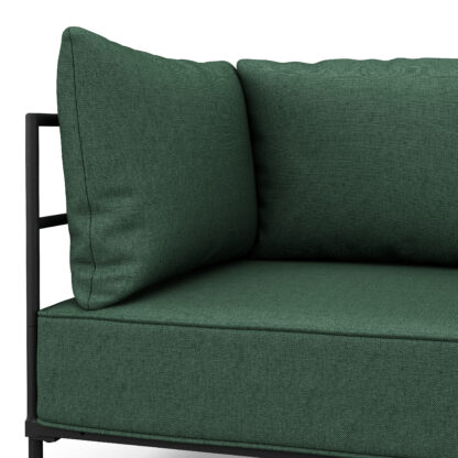 Sofa ETHAN 2-Sitzer dunkelgrün - Image 6