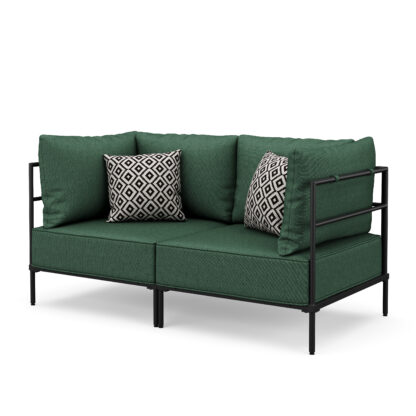 Sofa ETHAN 2-Sitzer dunkelgrün
