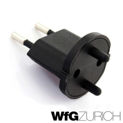 Permanent Fix-Adapter Stecker SCHUKO (Typ F CEE 7) zu Schweiz (T11) Fixadapter 2-polig teilisoliert