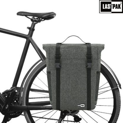 LASTPACK Velo- Fahrrad-GEPÄCKTASCHE Fahrradtasche für Gepäckträger 15l DUNKELGRAU - Image 2