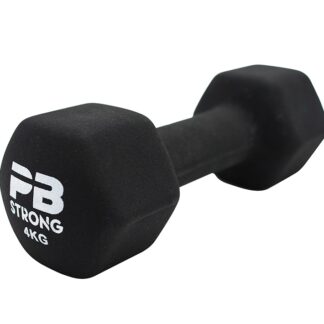 Performbetter Neopren Kurzhantel 4kg Schwarz (Stk.)