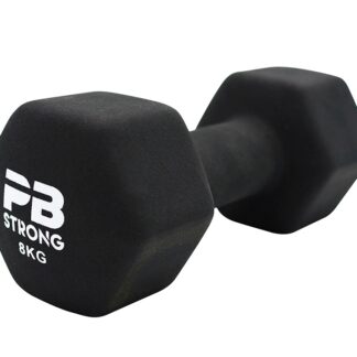 Performbetter Neopren Kurzhantel 8kg Schwarz (Stk.)